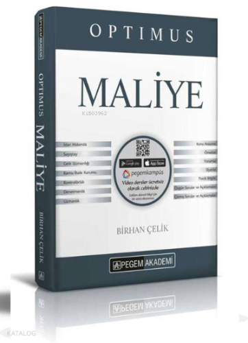 KPSS A Grubu Optimus Maliye Konu Anlatımı | Birhan Çelik | Pegem Akade