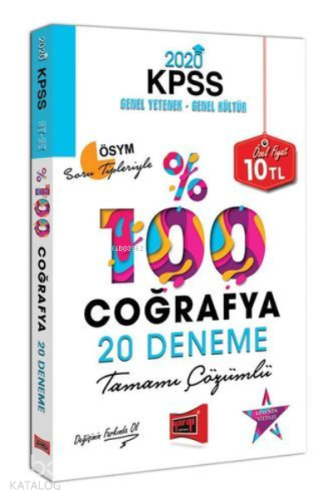 KPSS Coğrafya 20 Deneme 2020