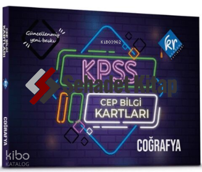 KPSS Coğrafya Cep Bilgi Kartları KR Akademi Yayınları