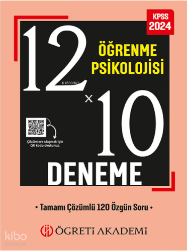 KPSS Eğitim Bilimleri 12X10 Öğrenme Psikolojisi Deneme
