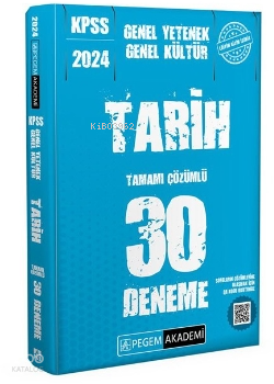 KPSS Genel Kültür Genel Yetenek Tarih 30 Deneme | Kolektif | Pegem Aka