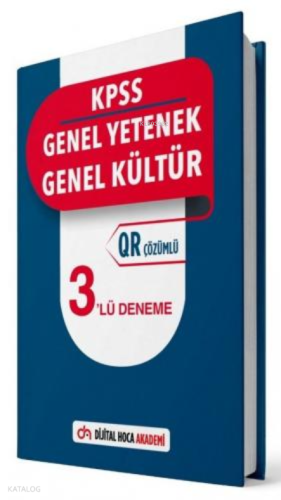 KPSS Genel Yetenek Genel Kültür QR Çözümlü 3 Deneme Dijital Hoca Akademi