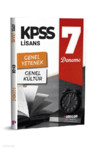 KPSS Lisans Genel Yetenek - Genel Kültür 7 Deneme | Kolektif | Paragon