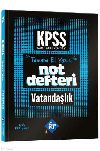 KR Akademi 2026 KPSS GY-GK Vatandaşlık Konu Anlatımlı Not Defteri