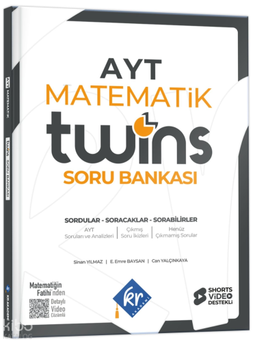 KR Akademi 2027 AYT Twins Matematik Soru Bankası | Kolektif | KR Akade