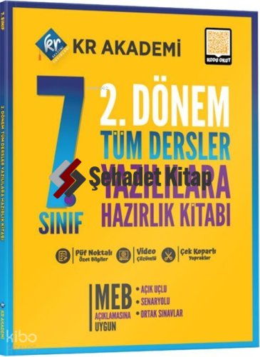 Kr Akademi 7. Sınıf 2. Dönem Tüm Dersler Yazılılara Hazırlık Kitabı