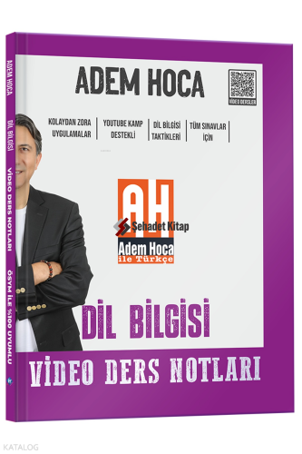 KR Akademi Adem Hoca Tüm Sınavlar İçin Dil Bilgisi Video Ders Kitabı