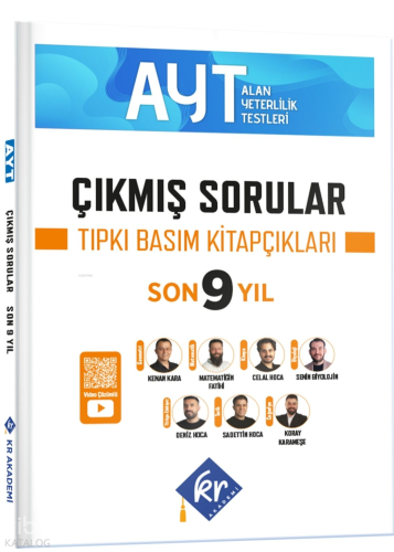 KR Akademi AYT Çıkmış Sorular Son 9 Yıl Tıpkı Basım Kitapçıkları | Kol