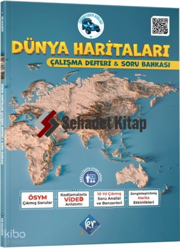 Kr Akademi Coğrafyanın Kodları Dünya Haritaları Çalışma Defteri ve Soru Bankası