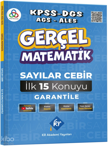 KR Akademi Gerçel Matematik KPSS DGS AGS ALES Sayılar Cebir İlk 15 Kon