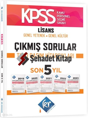 KR Akademi KPSS Genel Yetenek Genel Kültür Çıkmış Sorular Son 5 Yıl Tıpkı Basım Fasikülleri