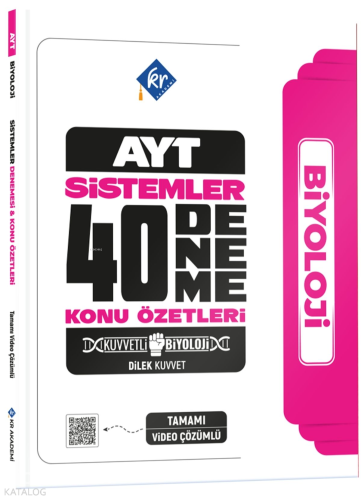 KR Akademi Kuvvetli Biyoloji AYT Biyoloji Sistemler 40 Deneme Konu Öze