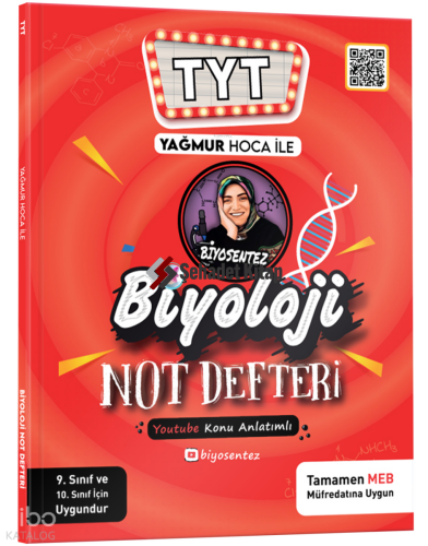 KR Akademi Yağmur Hoca ile TYT Biyosentez Biyoloji Not Defteri Tamamı El Yazılı
