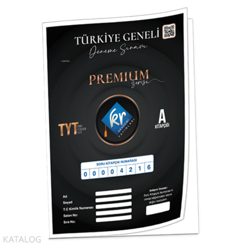 Kr Akademi Yayınları 2024 TYT - 6 (Premium Serisi) Deneme Sınavı