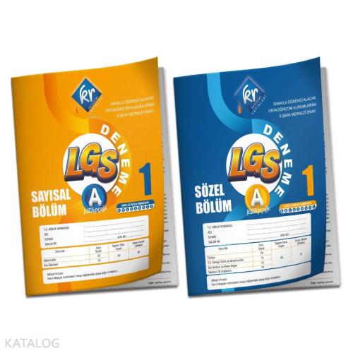 KR Akademi Yayınları  LGS - 1 (Türkiye Geneli) Deneme Sınavı