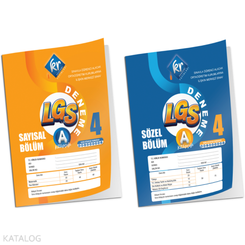 KR Akademi Yayınları LGS - 4 (Türkiye Geneli) Deneme Sınavı