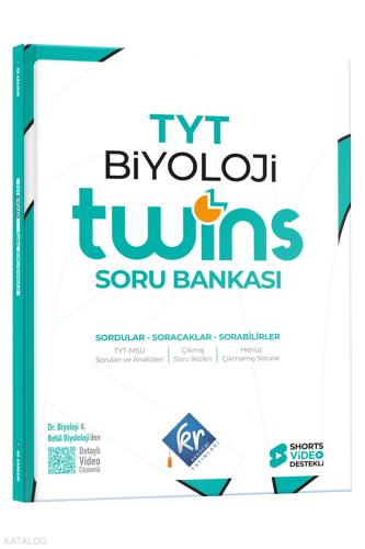 KR Akademi Yayınları TYT Twins Biyoloji Soru Bankası
