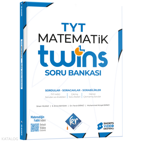 KR Akademi Yayınları TYT Twins Matematik Soru Bankası | Kolektif | KR 