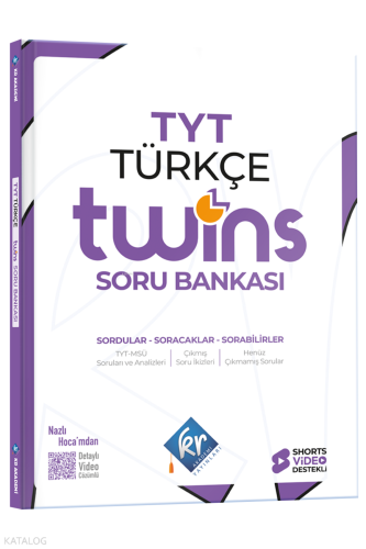 KR Akademi Yayınları TYT Twins Türkçe Soru Bankası | Kolektif | KR Aka