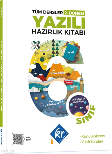 KR Akademi6. Sınıf Tüm Dersler 2. Dönem Yazılı Hazırlık Kitabı | Kolek