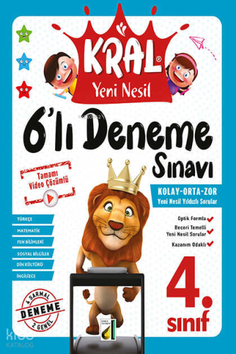 Kral Yeni Nesil 6’lı Deneme Sınavı (4. Sınıf) | Kolektif | Damla Yayın