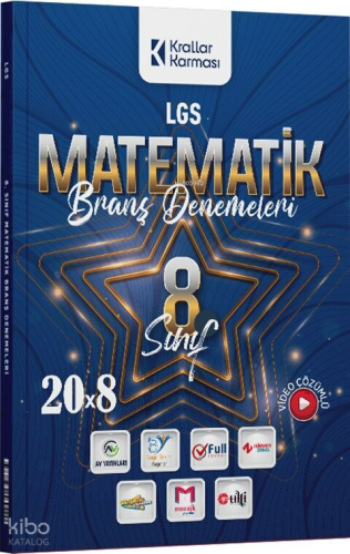 Krallar Karması 8. Sınıf LGS Matematik 20 x 8 Branş Denemeleri | Kolek