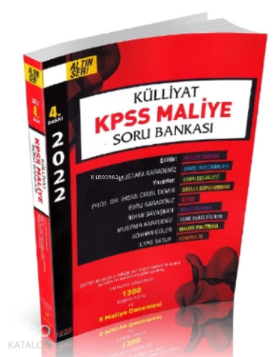 Külliyat KPSS Maliye Soru Bankası 2022