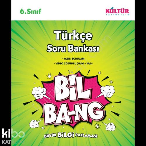 Kültür Yayınları 6. Sınıf Bil Bang Türkçe Soru Bankası Kültür 