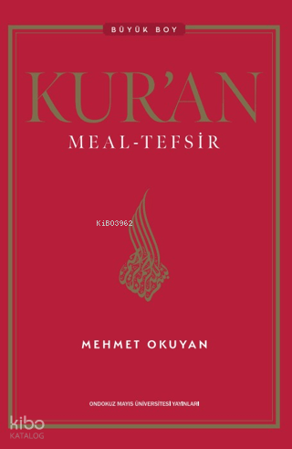 Kur'an Meal - Tefsir (Ciltli-Büyük Boy)