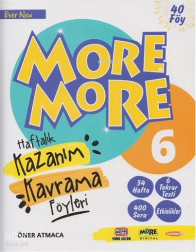 Kurmay ELT 6. Sınıf More & More Haftalık Kazanım Kavrama Föyleri