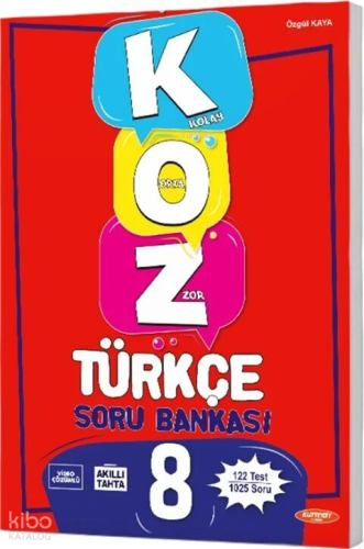 Kurmay ELT 8. Sınıf Türkçe KOZ Soru Bankası