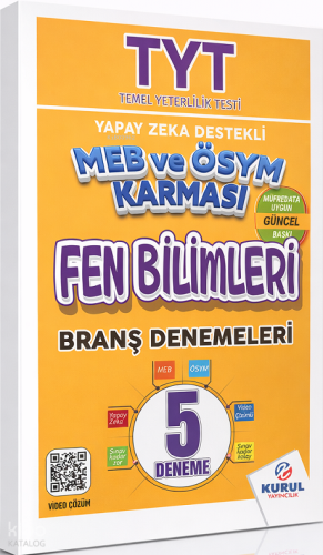 Kurul Yayıncılık TYT Yapay Zeka Destekli MEB ve ÖSYM Karması Fen Bilim