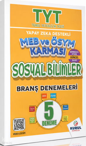 Kurul Yayıncılık TYT Yapay Zeka Destekli MEB ve ÖSYM Karması Sosyal Bi