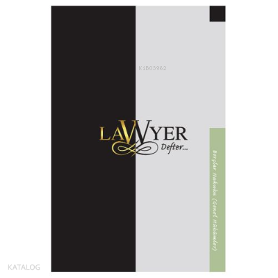 Lawyer Defter - Borçlar Hukuku (G.H.) Notlu Öğrenci Defteri | Kolektif