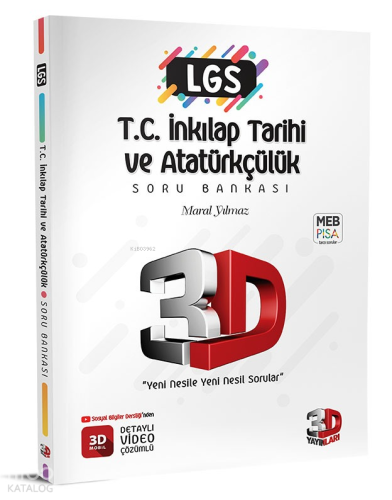 LGS 3D TC.inkılap Tarihi Ve Atatürkçülük Soru Bankası Tamamı Video Çöz