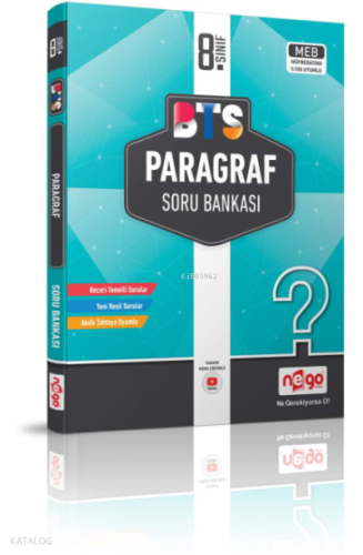 LGS 8.SINIF PARAGRAF SORU BANKASI | Kolektif | Nego Yayınları
