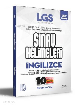 LGS İngilizce Sınav Kelimeleri 10 Deneme İlaveli | Kolektif | Benim Ho