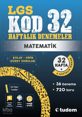 LGS KOD 32 Haftalık Denemeler Matematik