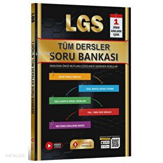 Lgs Tüm Dersler Soru Bankası 1.Dönem
