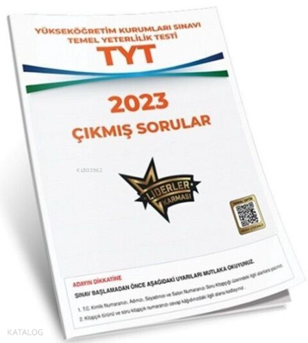 Liderler Karması Tyt Çıkmış Sorular 2023 | Kolektif | Liderler Karması