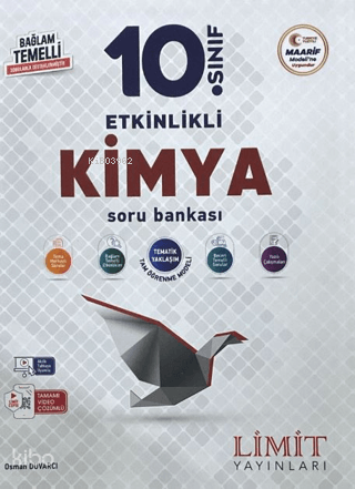 Limit 10. Sınıf Etkinlikli Kimya Soru Bankası