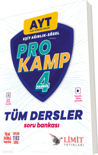 Limit AYT EA-SÖZ Prokamp Tüm Dersler Soru Bankası | Kolektif | LMT Lim