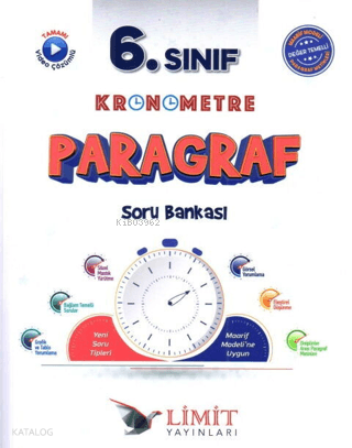Limit Yayınları 6. Sınıf Paragraf Soru Bankası | Kolektif | LMT Limit 