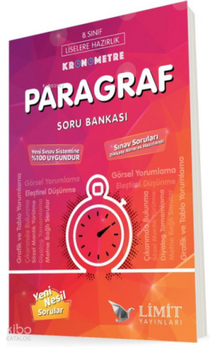 Limit Yayınları Limit 8.Sınıf Kronometre Paragraf Soru Bankası | Kolek