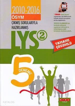 LYS 2 2010-2016 Çıkmış Sorularla Tamamı Çözümlü 5 Deneme | Kolektif | 