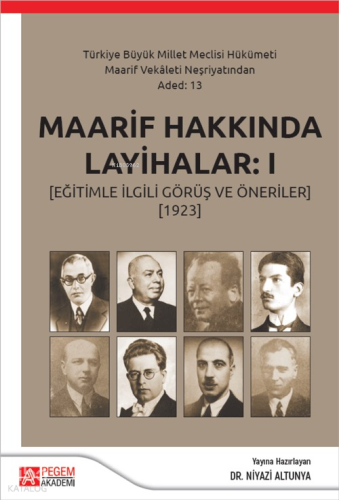 Maaarif Hakkında Layihalar: 1;(Eğitimle İlgili Görüş Ve Öneriler) (192