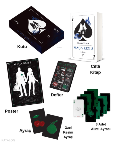 Maça Kızı 8 - 5. Kitap (Ciltli - Kutu) | Dilara Pamuk | Artemis Yayınl