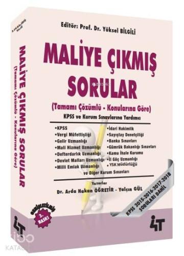 Maliye Çıkmış Sorular