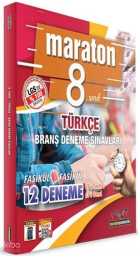 Maraton 8.Sınıf Tükçe Branş Deneme Sınavı | Kolektif | Maraton Yayıncı