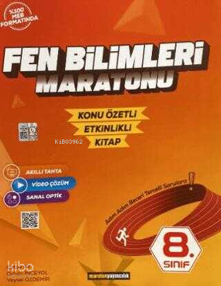 Maraton Yayıncılık 8. Sınıf Fen Bilimleri Maratonu (Konu Özetli)